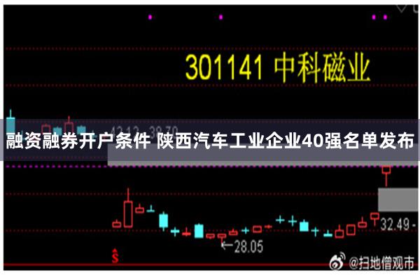 融资融券开户条件 陕西汽车工业企业40强名单发布