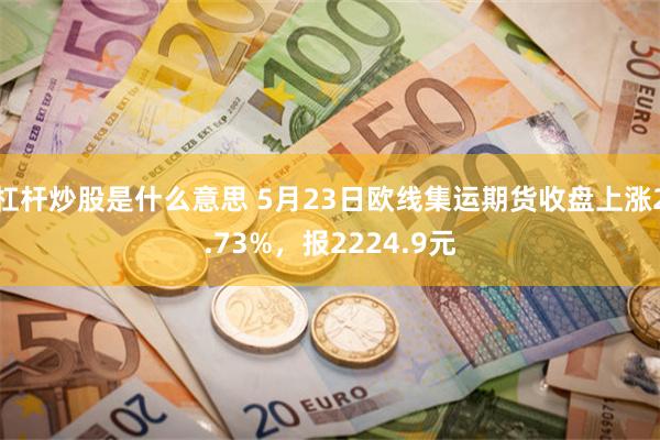 杠杆炒股是什么意思 5月23日欧线集运期货收盘上涨2.73%，报2224.9元