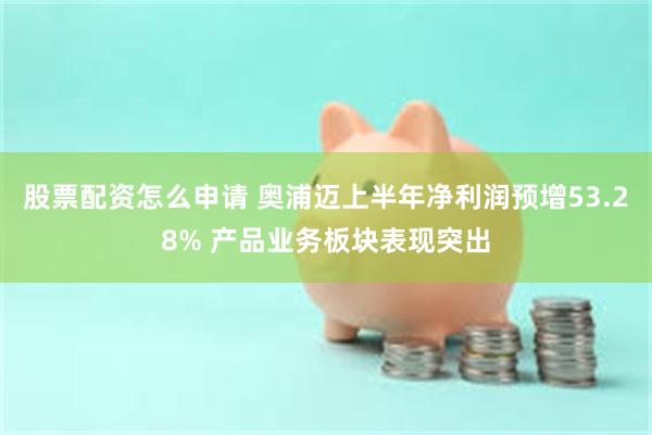 股票配资怎么申请 奥浦迈上半年净利润预增53.28% 产品业务板块表现突出