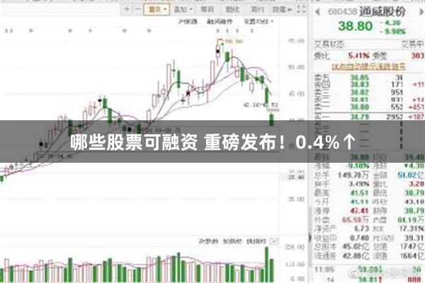 哪些股票可融资 重磅发布！0.4%↑