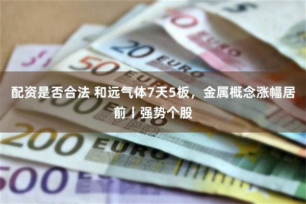 配资是否合法 和远气体7天5板，金属概念涨幅居前丨强势个股