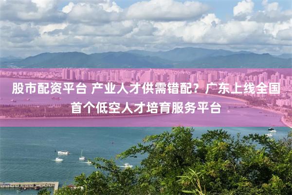 股市配资平台 产业人才供需错配？广东上线全国首个低空人才培育服务平台