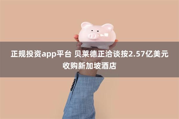 正规投资app平台 贝莱德正洽谈按2.57亿美元收购新加坡酒店