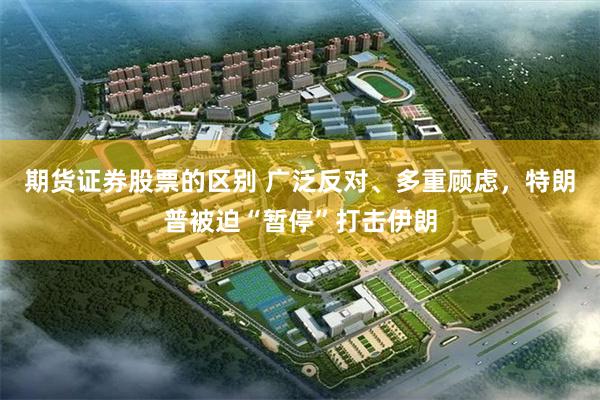期货证券股票的区别 广泛反对、多重顾虑，特朗普被迫“暂停”打击伊朗