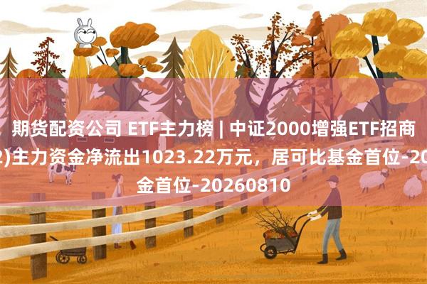 期货配资公司 ETF主力榜 | 中证2000增强ETF招商(159552)主力资金净流出1023.22万元，居可比基金首位-20260810