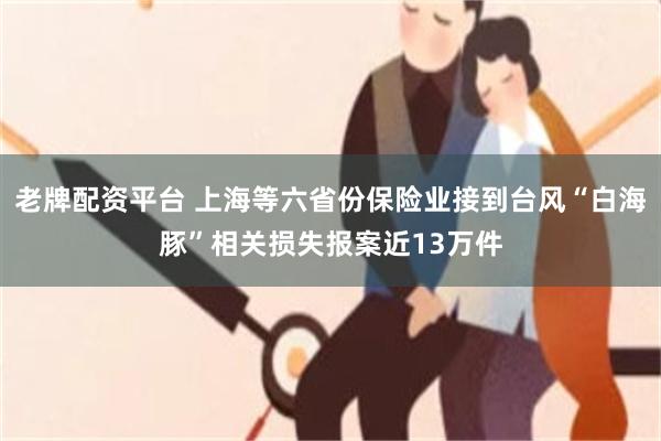 老牌配资平台 上海等六省份保险业接到台风“白海豚”相关损失报案近13万件