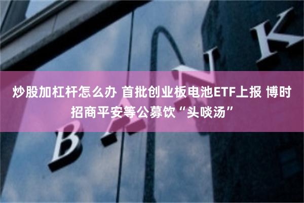 炒股加杠杆怎么办 首批创业板电池ETF上报 博时招商平安等公募饮“头啖汤”