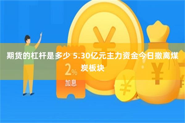 期货的杠杆是多少 5.30亿元主力资金今日撤离煤炭板块