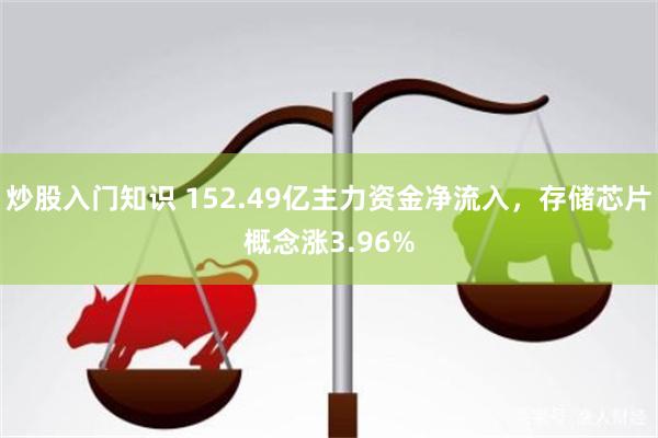 炒股入门知识 152.49亿主力资金净流入，存储芯片概念涨3.96%