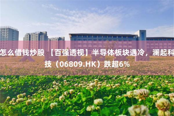 怎么借钱炒股 【百强透视】半导体板块遇冷，澜起科技（06809.HK）跌超6%