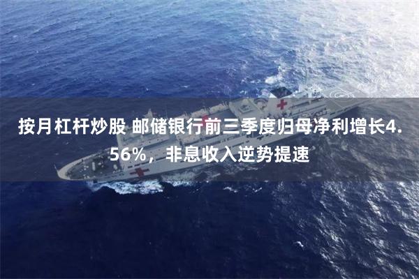 按月杠杆炒股 邮储银行前三季度归母净利增长4.56%，非息收入逆势提速